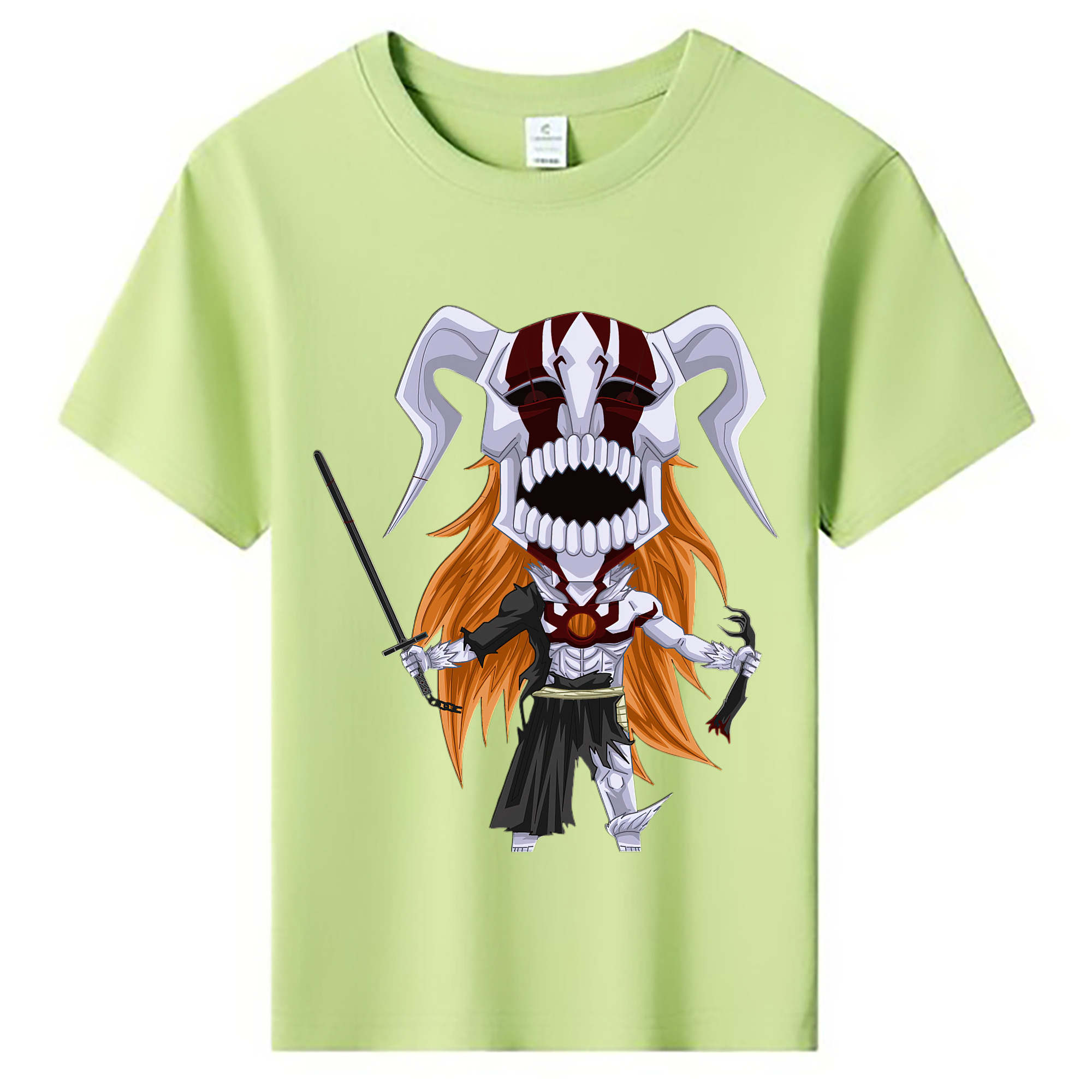 （画像用） ブリーチ 黒崎一護（くろさき いちご）BLEACH Kurosaki Ichigo 綿100％キッズTシャツ（フロントプリント）